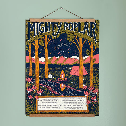 Mighty Poplar Summer '23 Tour Poster