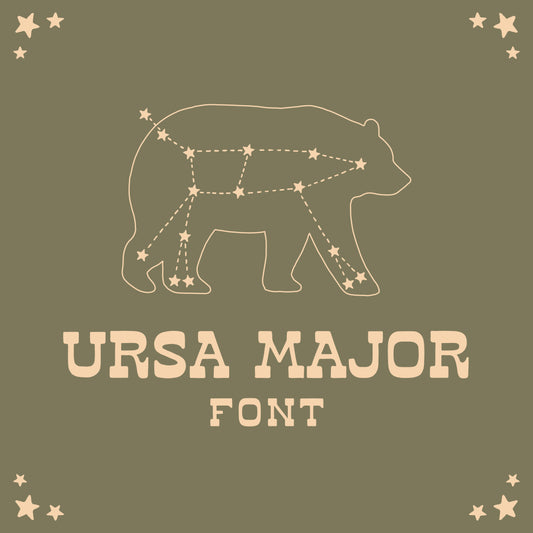 Ursa Major font