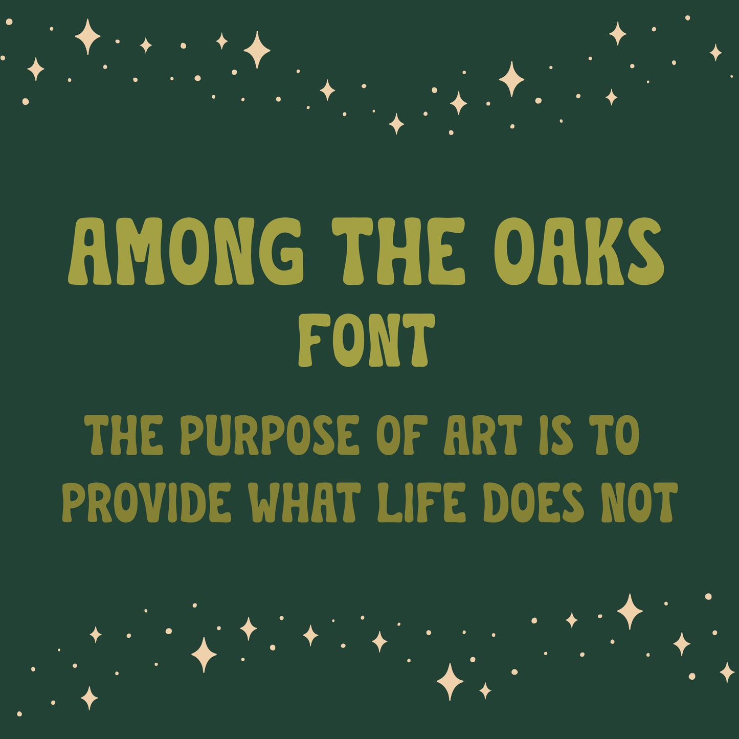 Among the Oaks Font